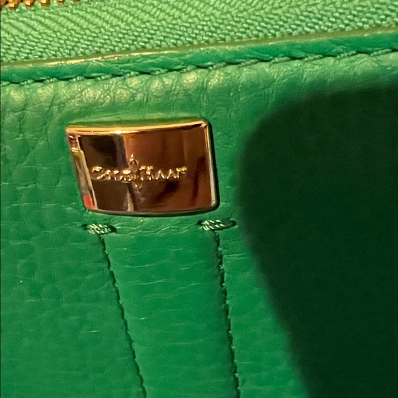 Cole Haan Green Leather Women's Wallet - Picture 2 of 8